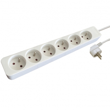 Rallonge multiprise - 6 x 2P+T - 3G1.5 mm� - H05VV-F - Bizline 701006