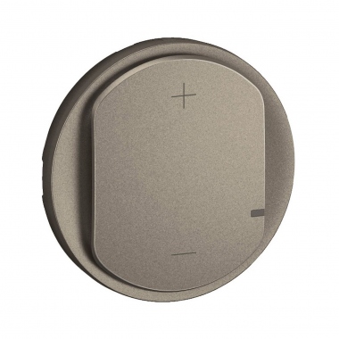 Enjoliveur - Pour Eco variateur 2 fils - Sans neutre - Titane - Legrand C�liane CT0060