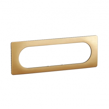 Plaque de finition - 6 � 8 Modules - Laiton Satin� - Legrand C�liane CP1211
