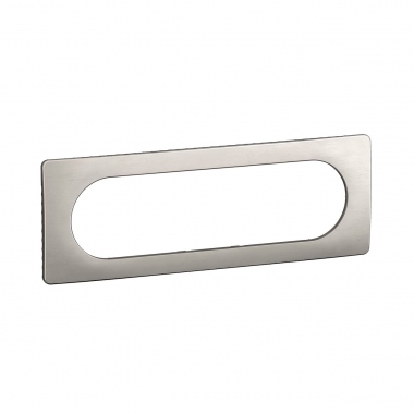 Plaque de finition - 6 � 8 Modules - Aluminium satin� - Legrand C�liane CP1711