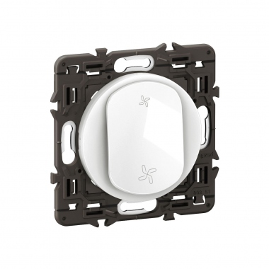 Bouton poussoir - VMC - Pr�mont� -  NO+NF - 6A - Blanc - Legrand C�liane CC6031