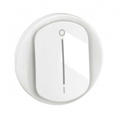 Enjoliveur - Pour interrupteur bipolaire � voyant - Blanc - Legrand C�liane CB1020