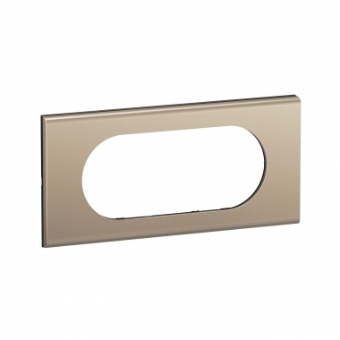 Plaque de finition - 4 � 5 Modules - Nickel satin� - Legrand C�liane CP2108
