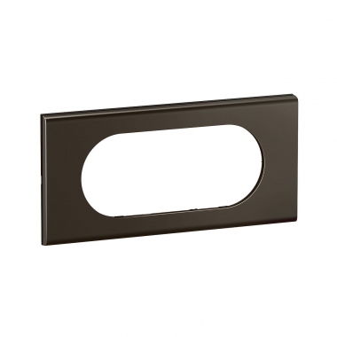 Plaque de finition - 4 � 5 Modules - Nickel sombre satin� - Legrand C�liane CP2208