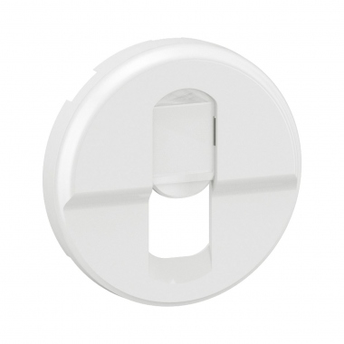Enjoliveur - Pour prise RJ45 - Simple - Blanc - Legrand C�liane CB0346