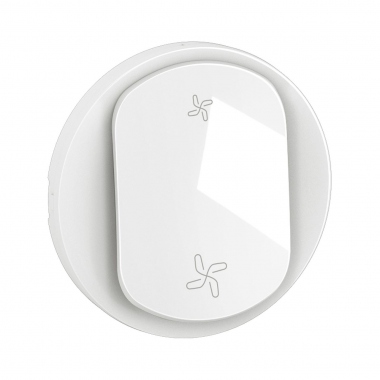 Enjoliveur - Pour commande VMC - 2 vitesses - Blanc - Legrand C�liane CB6001