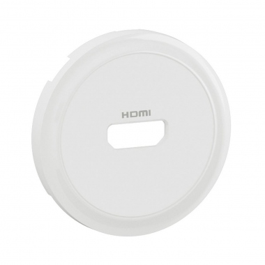 Enjoliveur - Pour prise HDMI pr�connectoris�e - Blanc - Legrand C�liane CB0314