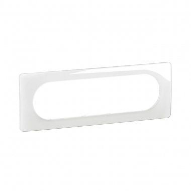Plaque de finition - 6 � 8 Modules - Blanc �maill� - Legrand C�liane CP0011