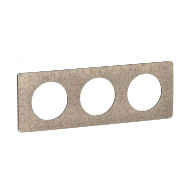 Plaque de finition - 3 Postes - Feutre - Legrand C�liane CP1503