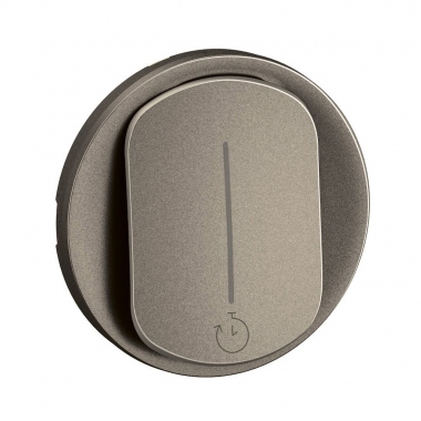 Enjoliveur - Pour interrupteur temporis� - Titane - Legrand C�liane CT0077