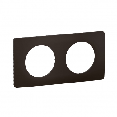 Plaque de finition - 2 Postes - Noir mat - Legrand C�liane CP0102