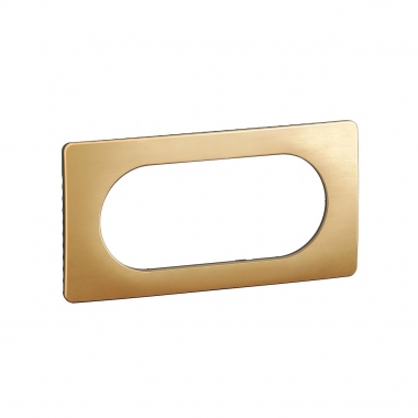 Plaque de finition - 4 � 5 Modules - Laiton satin� - Legrand C�liane CP1208
