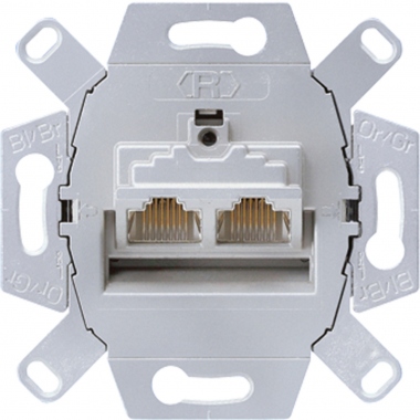 Prise RJ 45 - Double - Cat�gorie 6 - LS - Jung UAE8-8UPOK6