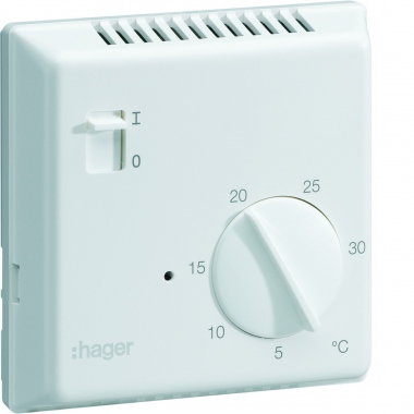 Thermostat - Fil Pilote - Semi encastr - Hager 25113