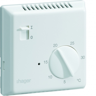 Thermostat - Fil Pilote - Semi encastr� - Hager 25113