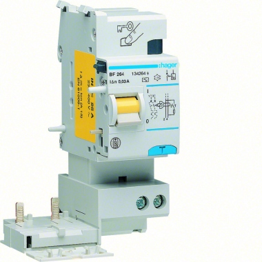 Bloc diff�rentiel - 2 P�les - 63A - 300 mA - Type AC - Hager BF264