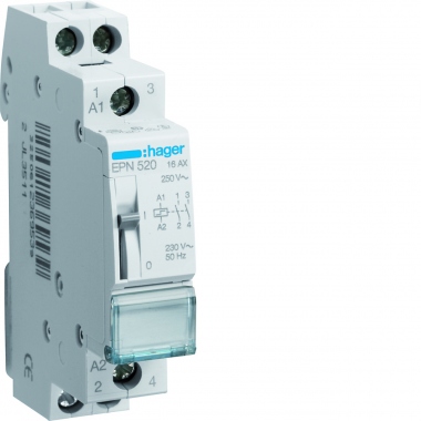 T�l�rupteur - Hager - 16A - 2 contacts NO - 230 Volts