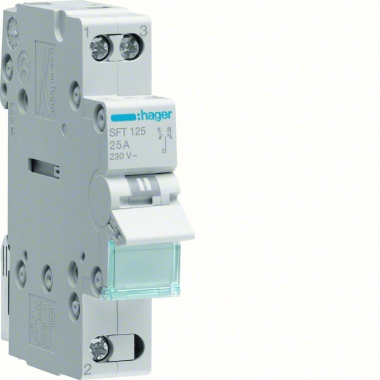 Interrupteur Inverseur - 1 P�les - 25A - Amont - I / 0 / II - Hager SFT125
