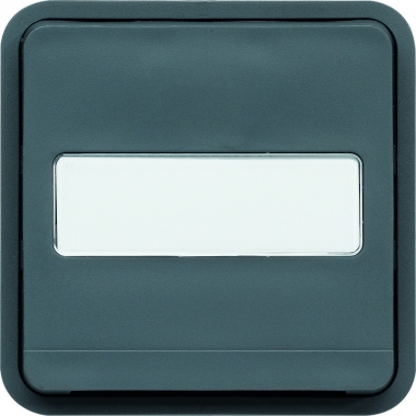 Va et vient 10A porte �tiquette Hager Cubyko composable gris