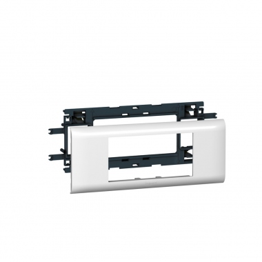Support 4 modules Mosaic pour goulotte DLP avec couvercle de 65 mm - Legrand 010954