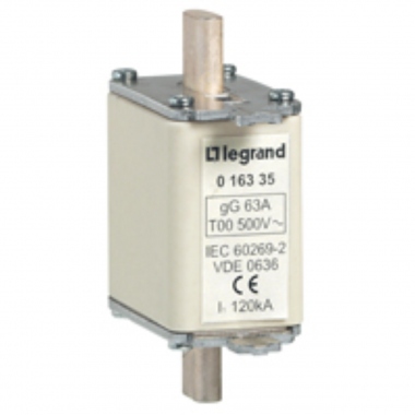 Cartouche Industrielle � couteaux - Taille 00 - 125 Amp�res - Type gG HPC - Avec voyant