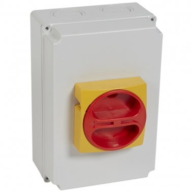 Interrupteur de proximit� - 3 p�les - 63A - Saillie - Complet - Legrand 022176
