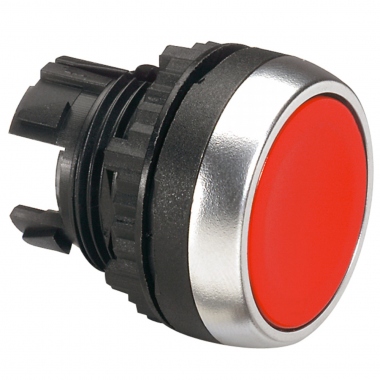 T�te non lumineuse � impulsion affleurante Rouge