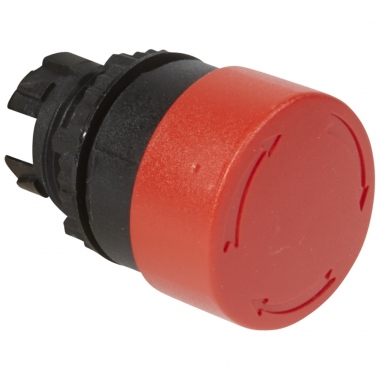 T�te non lumineuse coup de poing coupure d'urgence Pousser / Tourner - Rouge D32