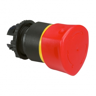 T�te non lumineuse coup de poing arret d'urgence Pousser / Tourner