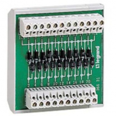Modules � diodes pour Osmoz - 20 diodes cathode - Legrand 036631
