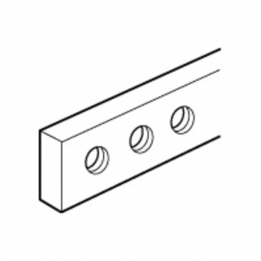 Barre de cuivre - A trou - 12 x 2  mm- Legrand 037388