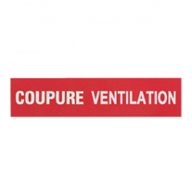 Etiquette - Coupure ventilation - Legrand 038030