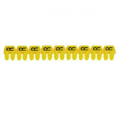 Rep�re pour fil de 0.5 � 1.5 mm� - Signe + - Couleur Jaune - Legrand Cab 3