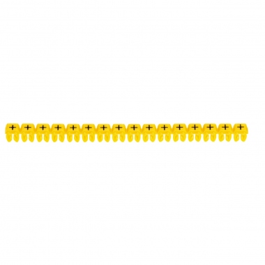 Rep�re pour fil de 4 � 6 mm� - Signe + - Couleur Jaune - Legrand Cab 3