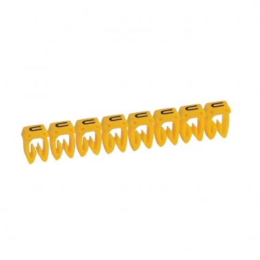 Rep�re pour fil de 0.5 � 1.5 mm� - Lettre U -  Jaune - Sachet de 300 - Legrand 038320