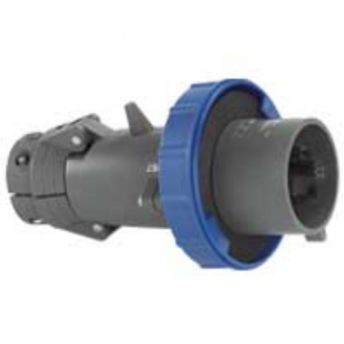 Fiche droite - M�le - 16 Amp�res - 3P+T - IP55 - Bleu - Legrand Hypra 051157