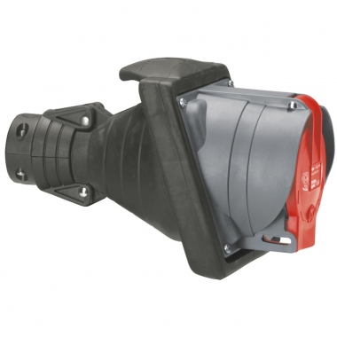 Prisinter mobile 32 Amp�res 3P+T IP44 rouge - Legrand Hypra 052906