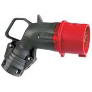 Fiche coud�e male 32 Amp�res 3P+N+T IP44 rouge - Legrand Hypra 52964
