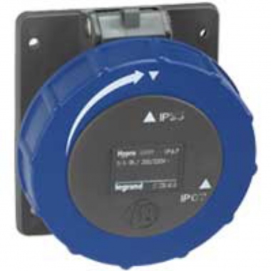 Prise tableau - 32 Amp�res - 2P+T - IP55 - Bleu - Legrand Hypra 53046