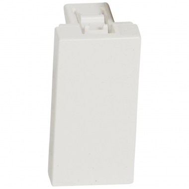 Obturateur 1 module blanc Legrand Mosaic Antimicrobien