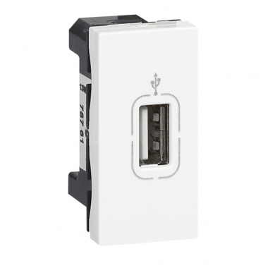 Prise USB femelle Blanche Legrand Mosaic