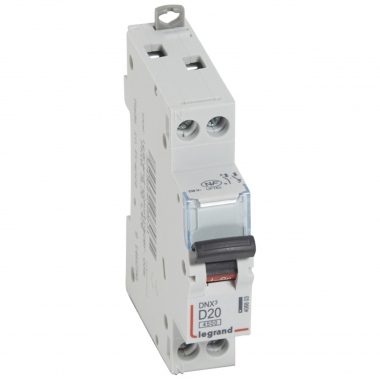 Disjoncteur 20A 4.5kA courbe D phase neutre Legrand DNX3 Vis / Vis