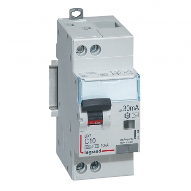 Disjoncteur diff�rentiel Legrand DX3 10A courbe C 30mA 2 Poles type AC - Vis / Vis