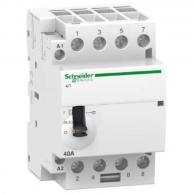 Contacteur - ICT - Commande manuelle - 40A - 4NO - 240V - Schneider electric A9C21844
