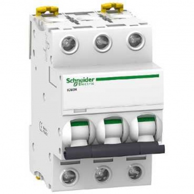 Disjoncteur Schneider IC60H - 3 P�les - 40 Amp�res - Courbe C - Schneider electric A9F87340