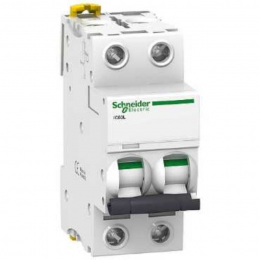 Disjoncteur - Schneider IC60L - 2 P�les - 16 Amp�res - Courbe B - Schneider electric A9F93216