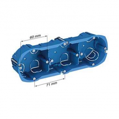 Boite cloison s�che - Schneider MULTIFIX - 3 Postes - Profondeur 40 mm - Diam�tre 67 mm