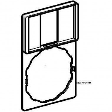 Porte �tiquette - Standard - 30 x 50 - Pour Etiquette 18 x 27 - Schneider ZBZ33
