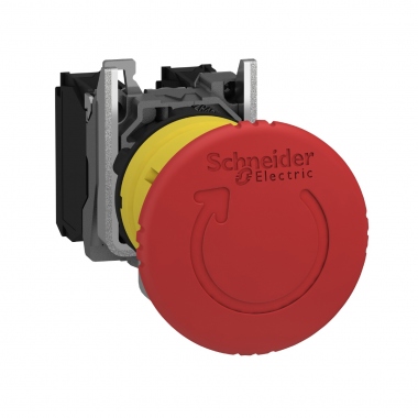 Arr�t d'urgence - 2NF - Tourner - D40 - Complet - Schneider XB5AS8444