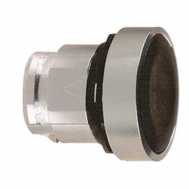 T�te Bouton Poussoir - Affleurant - Noir - Schneider Harmony ZB4BA2